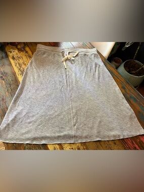 Joe Fresh Gray Drawstring A-Line Skirt